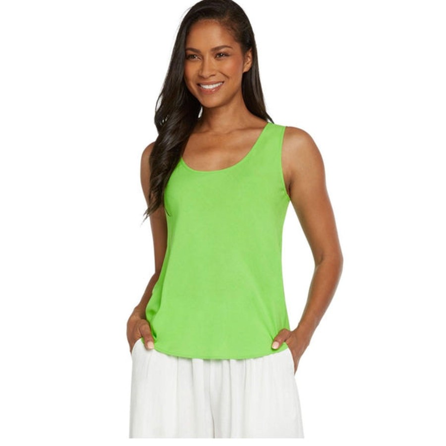 Women Jams World Tops | Solid Tank Top - Wasabi