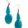 Women Jams World Jewelry | Tagua Nut Gigi Earrings - Turquoise