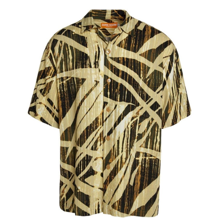 Men Jams World Retro Rayon Shirts | Men'S Retro Shirt - Wood Grove Brown