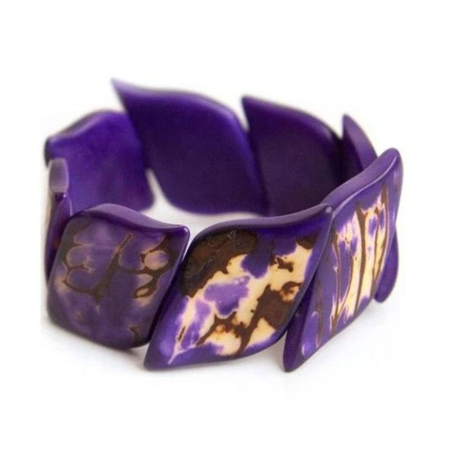 Women Jams World Jewelry | Tagua Nut Athina Bracelet - Purple