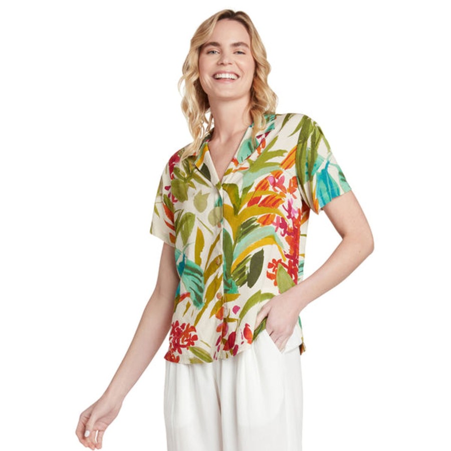 Women Jams World Print Top | Print Top - Topiary