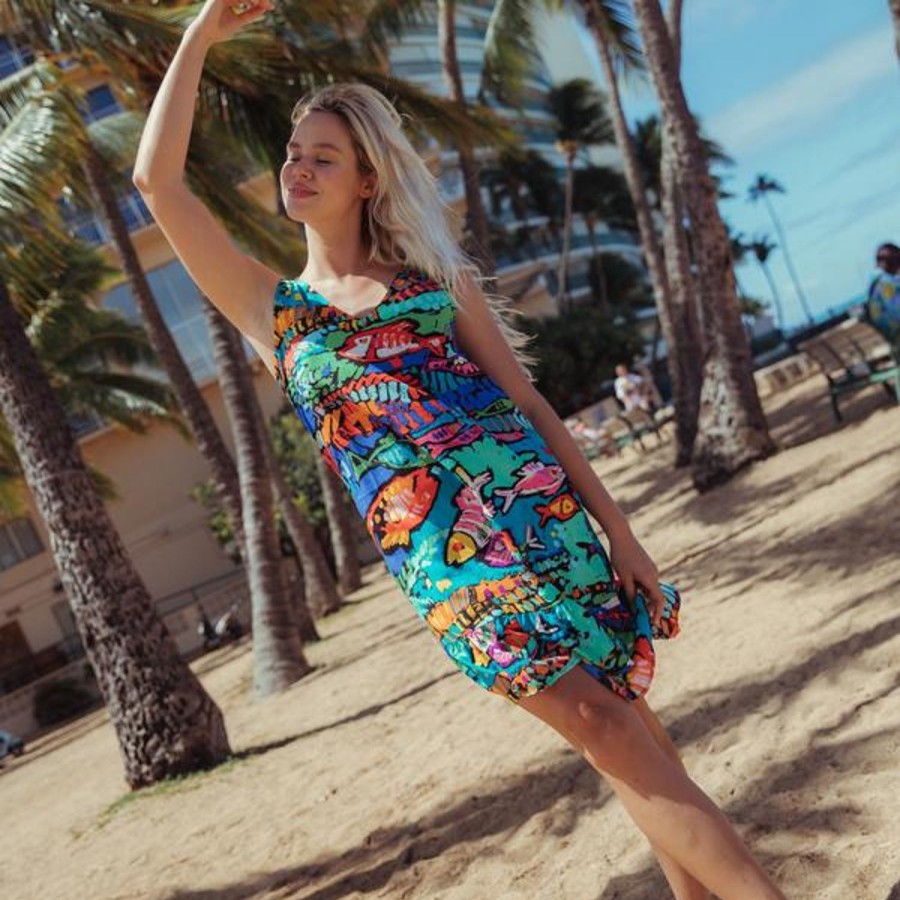 Women Jams World Beach Dresses | Ruffle Dress - Reef