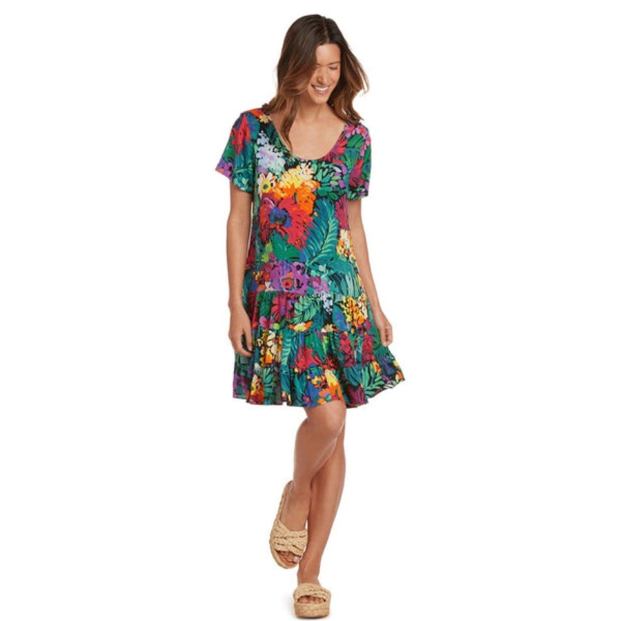 Women Jams World Beach Dresses | Hattie Dress - Fiore Black