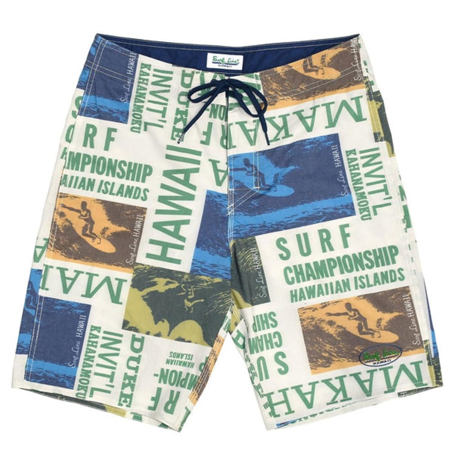 Men Jams World Classic Boardshorts | Men'S Classic Boardshorts - Surf Contest White