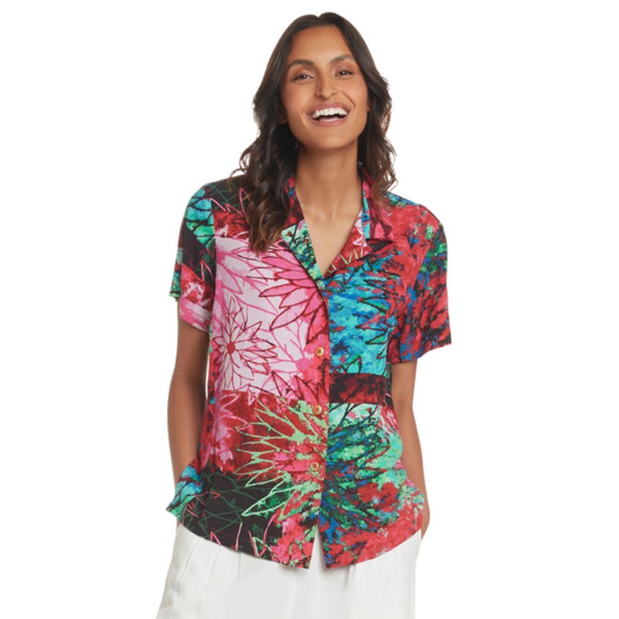 Women Jams World Print Top | Print Top - Fire Sky