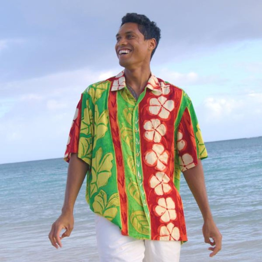 Men Jams World Retro Rayon Shirts | Men'S Retro Shirt - Aloha 'Aina