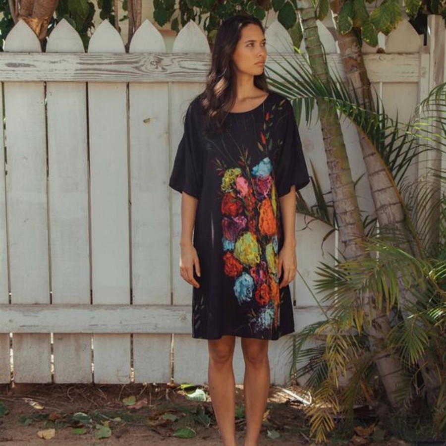 Women Jams World Beach Dresses | T-Shirt Dress - La Mujer De Flores