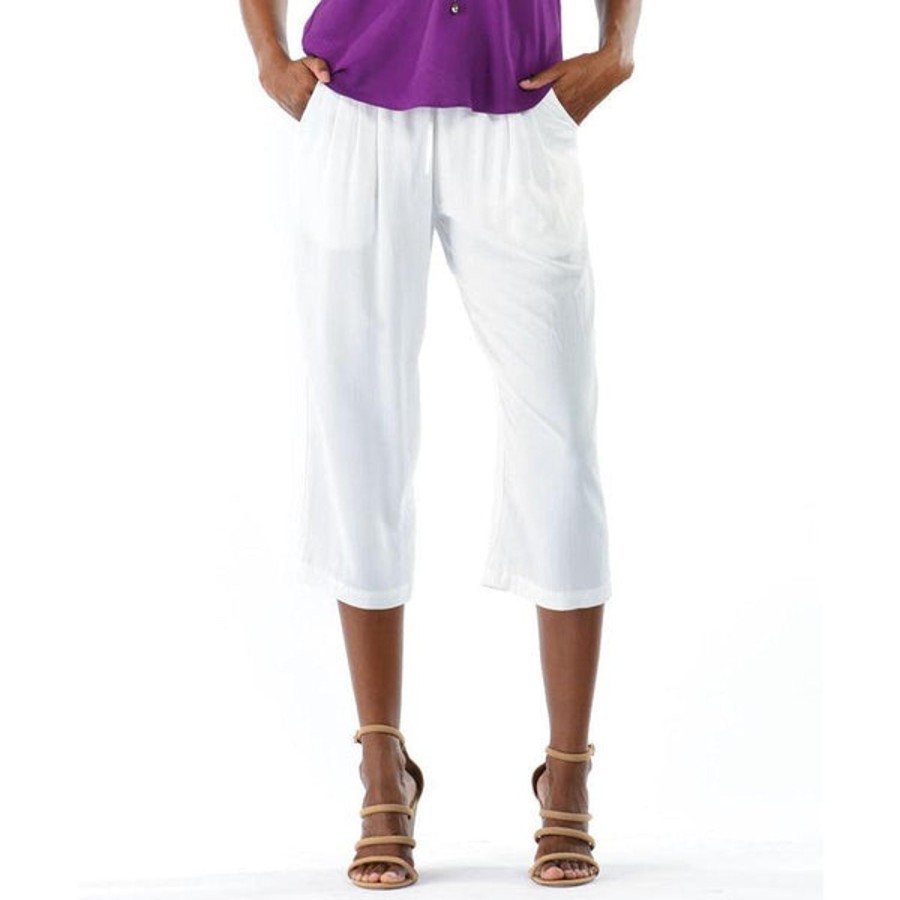 Women Jams World Pants | Solid Beach Pant - White