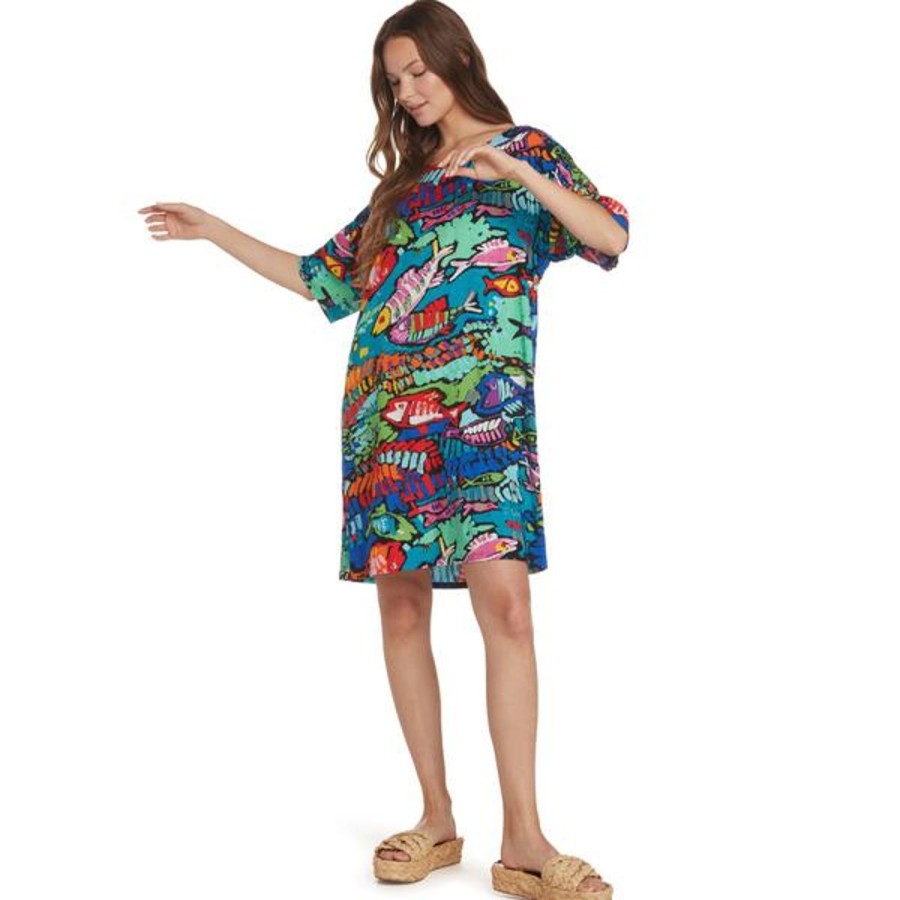 Women Jams World Beach Dresses | T-Shirt Dress - Reef