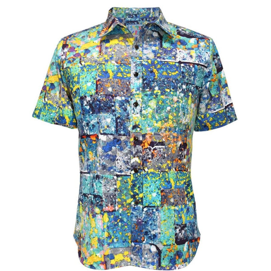 Men Jams World Cotton Shirts | Men'S Archival Collection Modern Fit Shirt - Bluestone Yukata