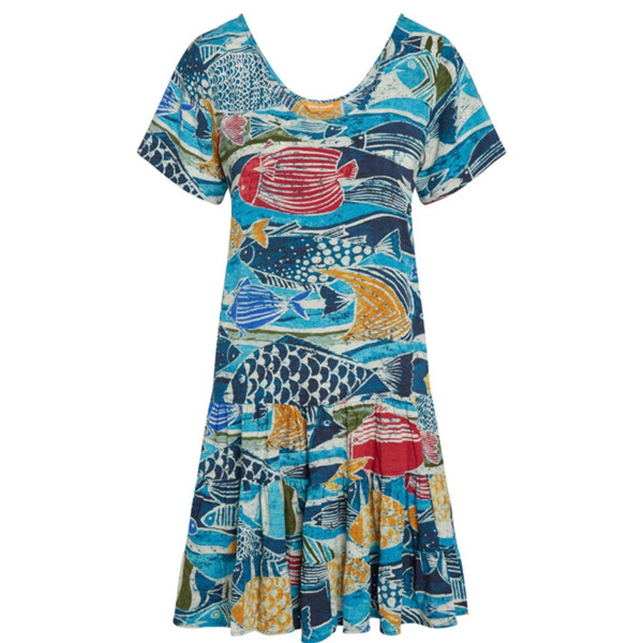 Women Jams World Beach Dresses | Hattie Dress - Rainbow Runner