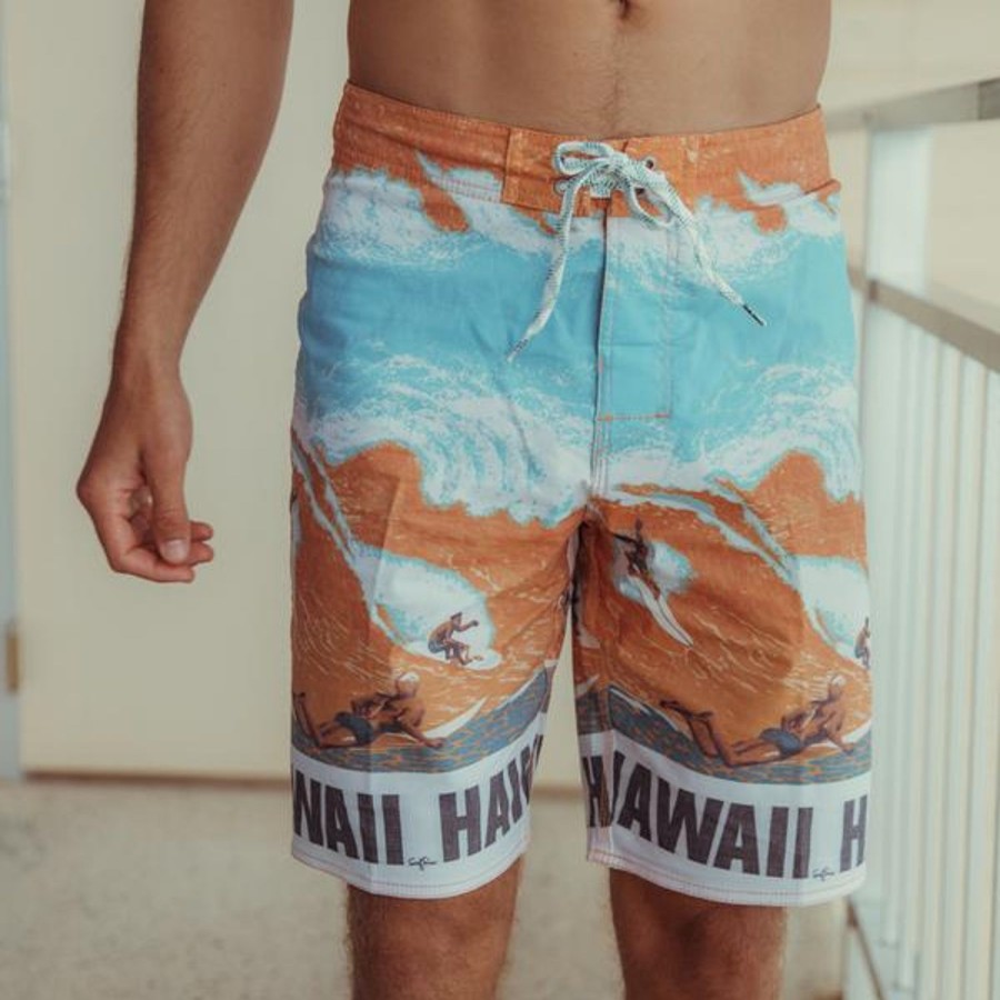 Men Jams World Classic Boardshorts | Men'S Classic Boardshorts - Big Wave Gold