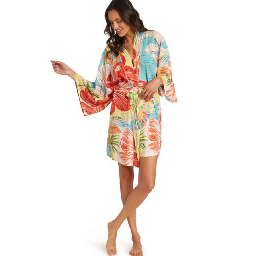 Women Jams World Short Kimono Robes | Short Kimono Robe - Island Bisc