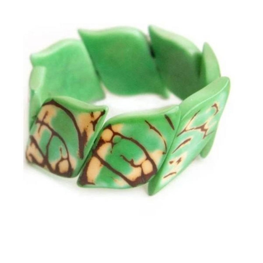 Women Jams World Jewelry | Tagua Nut Athina Bracelet - Mint