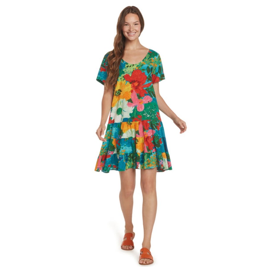 Women Jams World Beach Dresses | Hattie Dress - Blue Garden