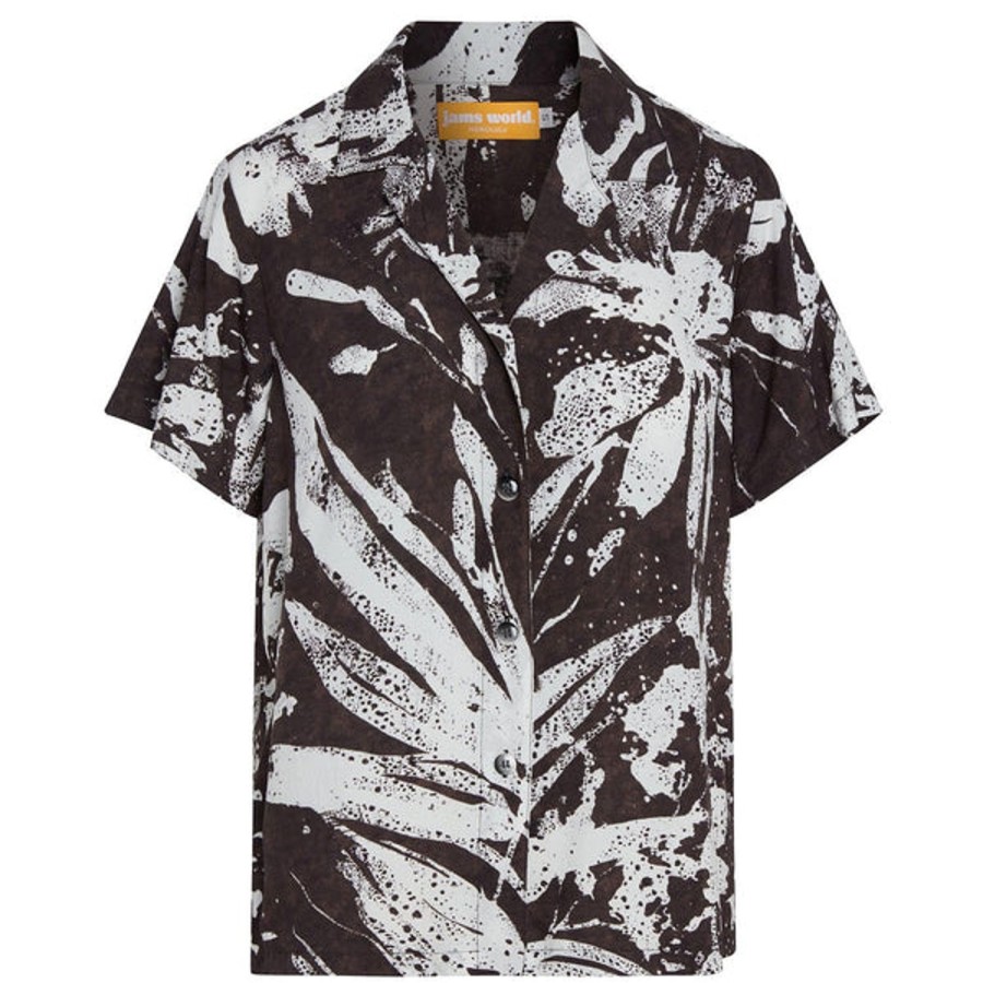 Women Jams World Print Top | Print Top - Lau Kala Black