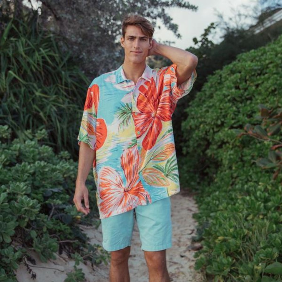 Men Jams World Retro Rayon Shirts | Men'S Retro Shirt - Island Bisc